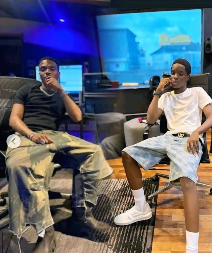 Wizkid reacts to son's debut EP