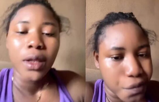 Lady Shocked as She Catches Boyfriend Cheating