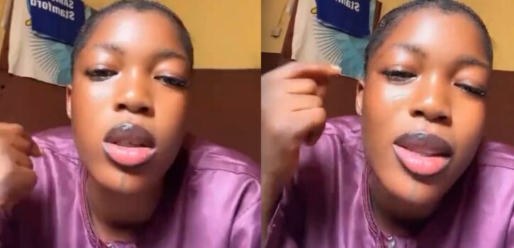 A young Nigerian lady has stirred