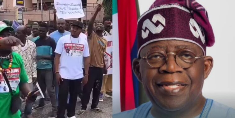 Pro-Tinubu Group Stages Counter-Protest in Abuja